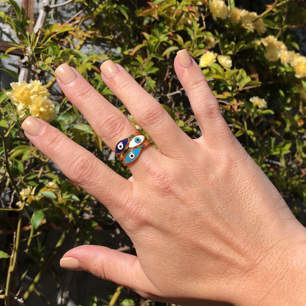 🎉Host Pick🎉Evil Eye Rings - Picture 4 of 5